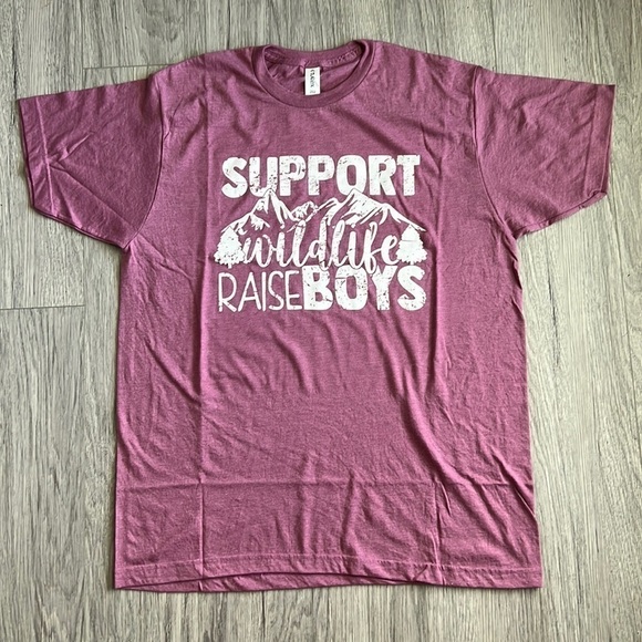 Support Wildlife Raise Boys Graphic Tee - Picture 1 of 5